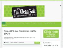 Tablet Screenshot of glennsale.com